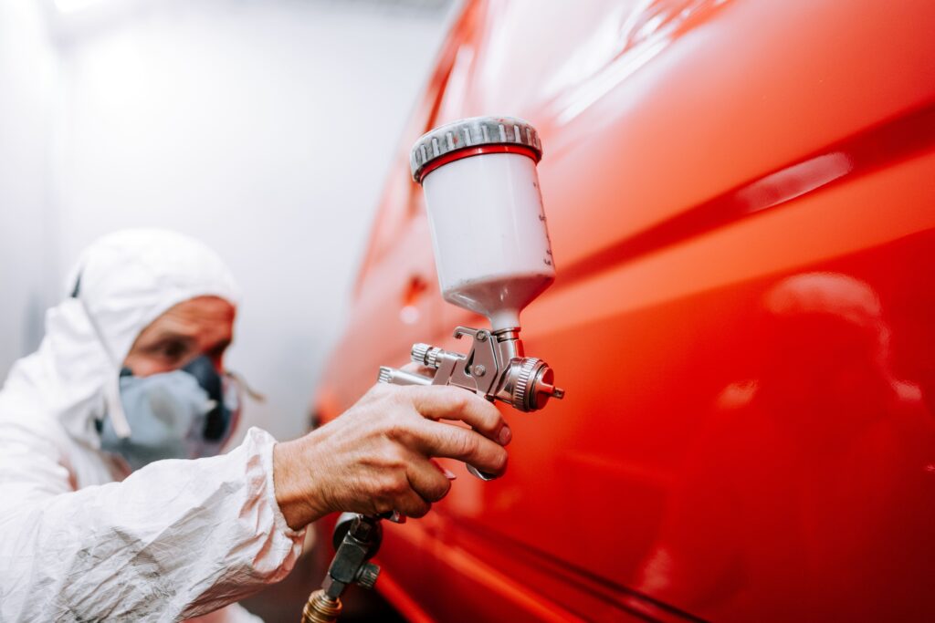 Atelier de peinture de carrosserie